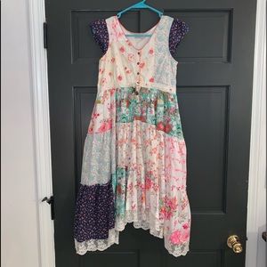 NEXT FLORAL PATCHWORK DRESS 12yrs old Height 152cm